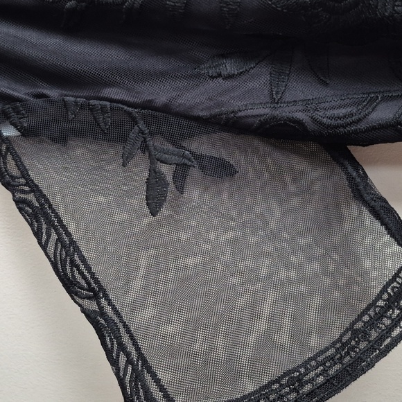 Eleter Black V Neck Dress Romper (M) - Picture 5 of 10